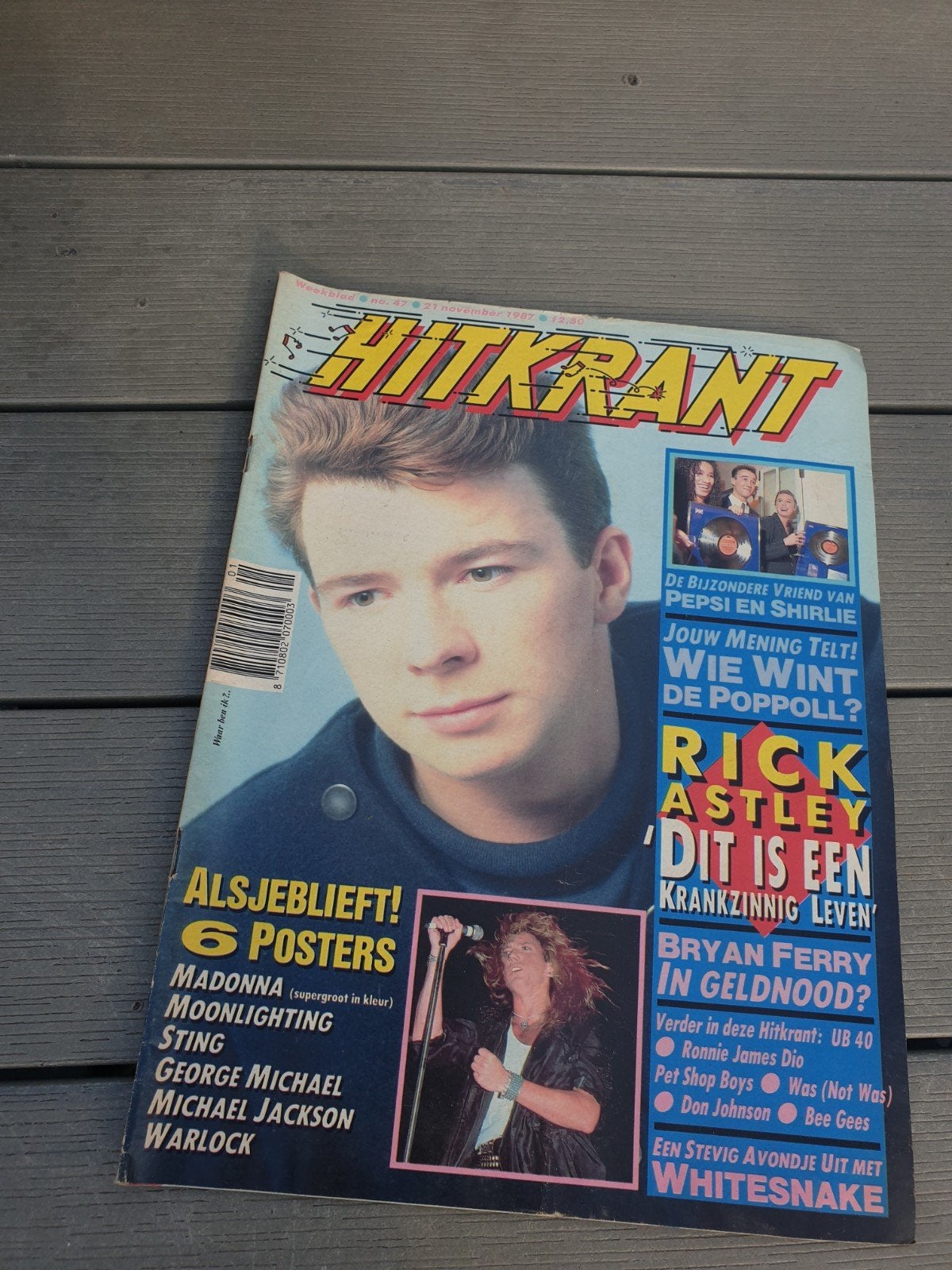 Hitkrant november 1987 vaste prijs., Ophalen of Verzenden, 1980 tot heden, Tijdschrift