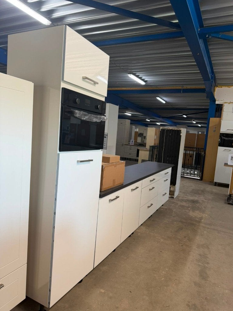 Complete keuken Compleet met APP 120Keukens op voorraad 2896, Wit, Nieuw, Enkelwandige keuken, Ophalen of Verzenden
