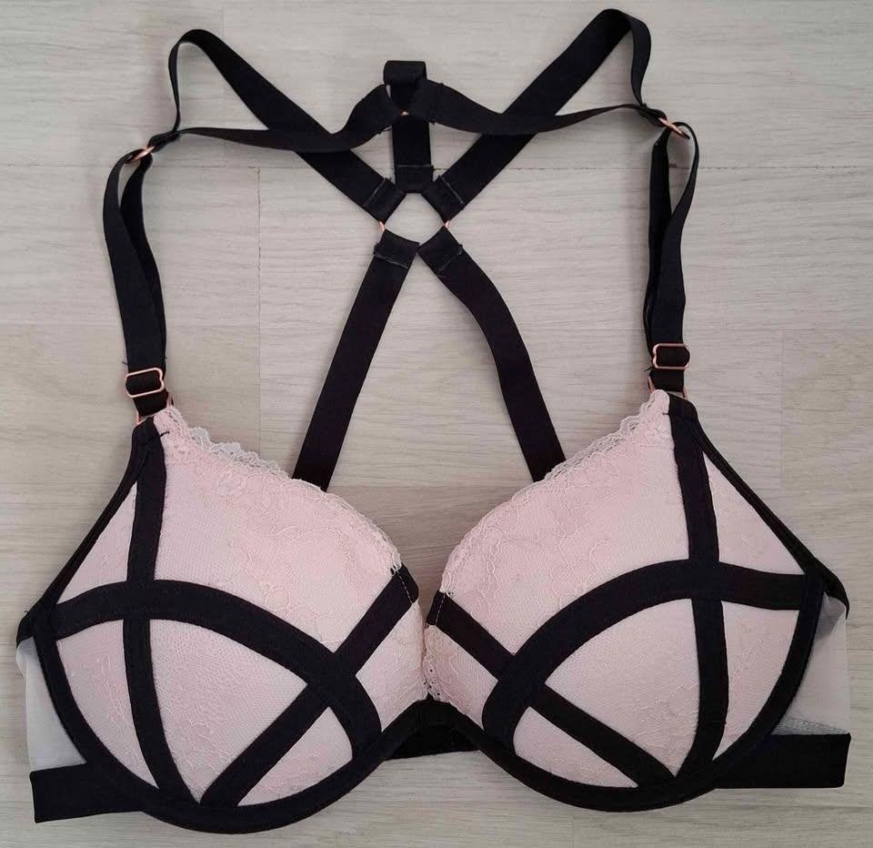 PRIMARK SUPER PUSH UP BH 75C ZWART ROZE NIEUWSTAAT, Ophalen of Verzenden, Zwart, BH