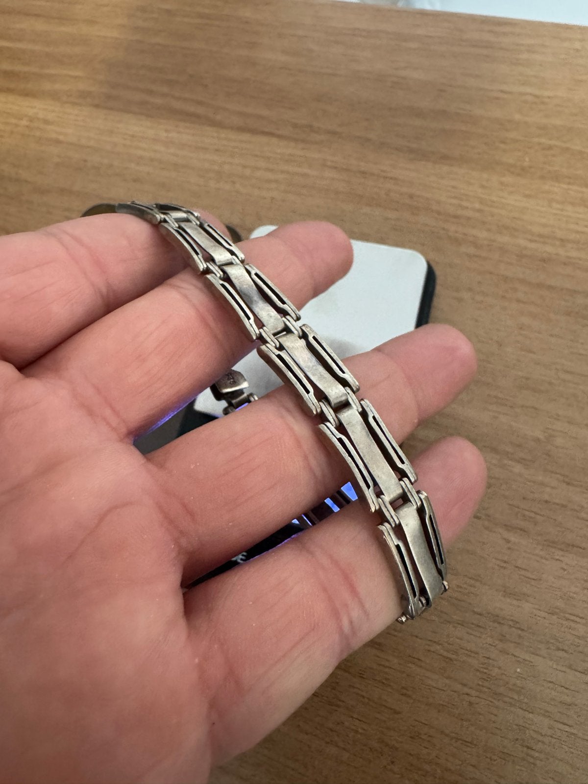 Zilveren armband 925 - 23.69 gram, Ophalen, Gebruikt, Zilver, Zilver