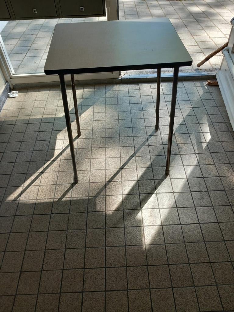 Jaren '70 tafel - Vintage design, Gebruikt, 50 tot 100 cm, Overige materialen, Vierkant