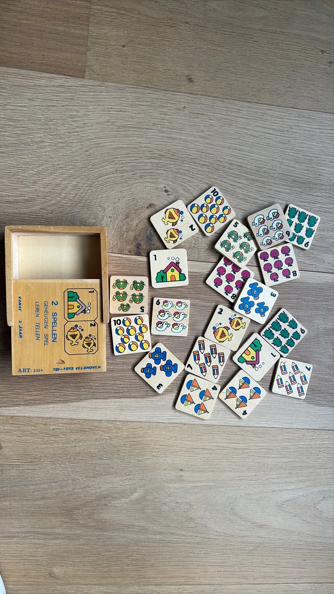 Houten Memory spelletje, Ophalen of Verzenden, Zo goed als nieuw