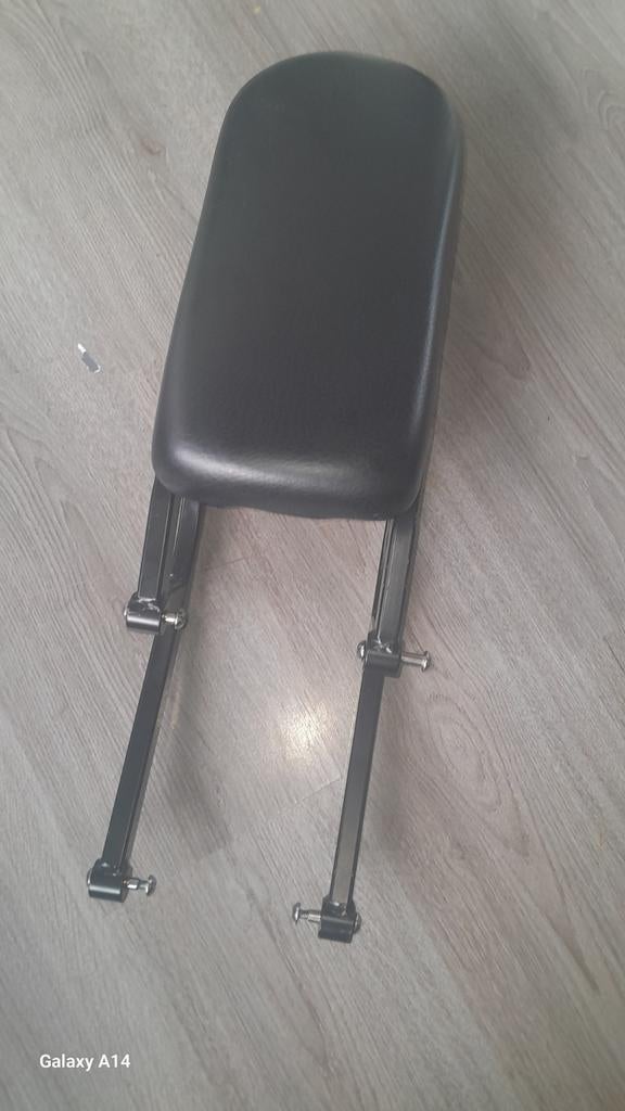 Zwart fietszitje/rugleuning voor bagagedrager, Ophalen of Verzenden, Gebruikt