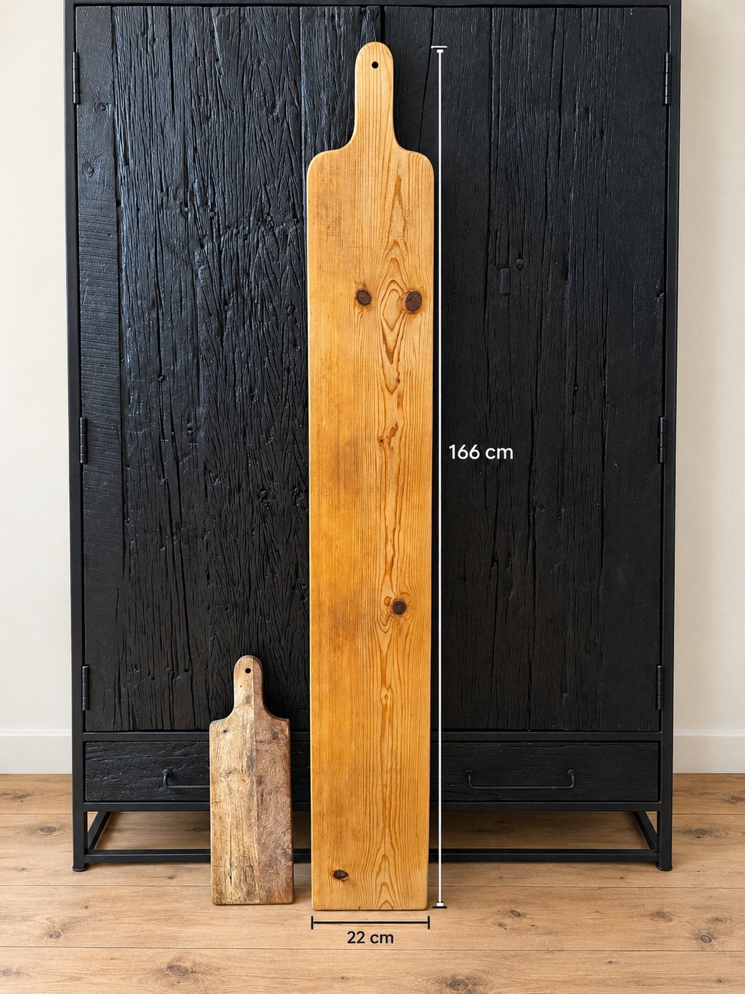 Antieke Kaasplank / Borrelplank - 166x22 cm, Antiek en Kunst, Ophalen of Verzenden