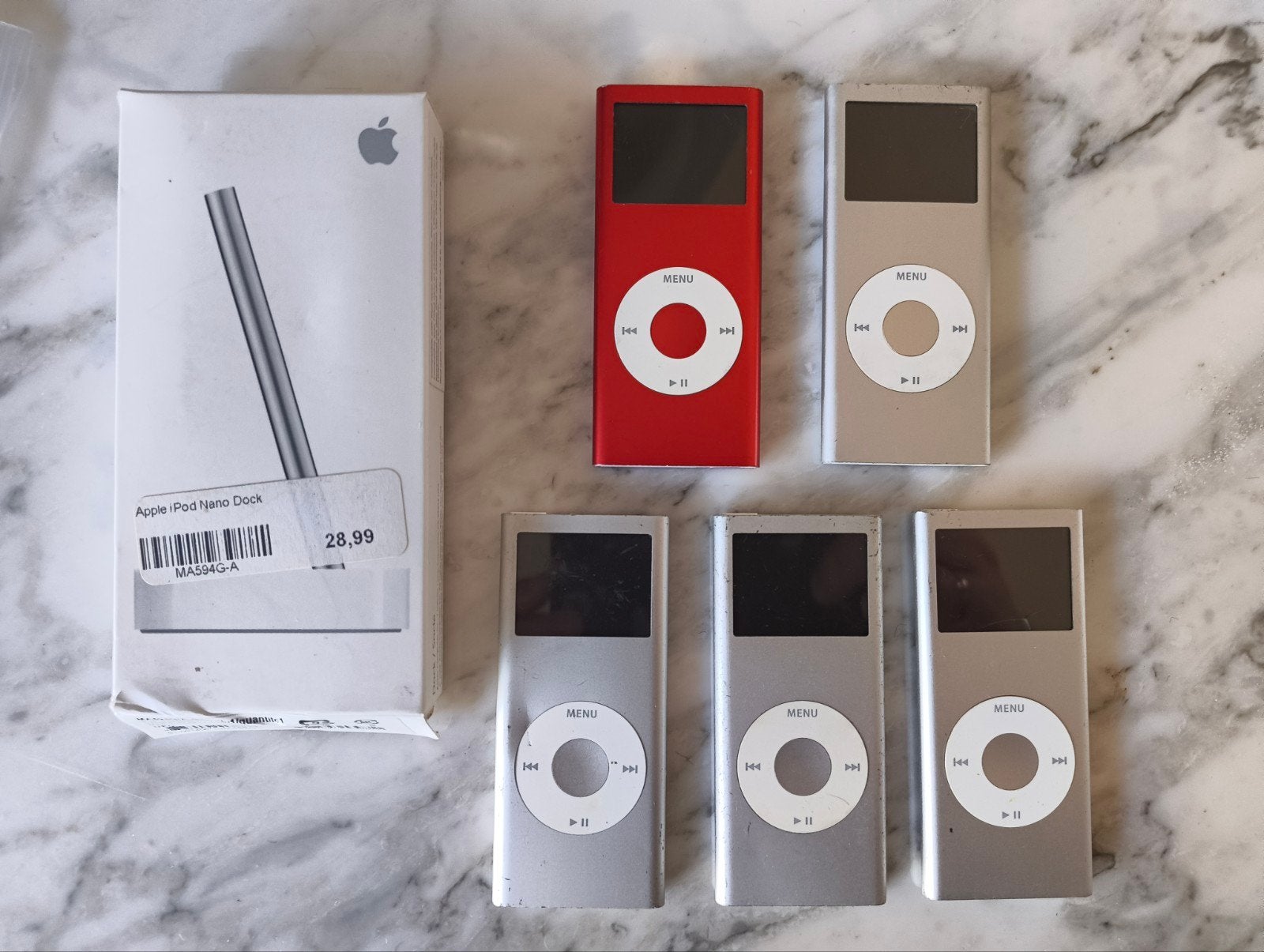 iPod Nano 2G lot, Ophalen of Verzenden, Niet werkend, Nano, Zilver