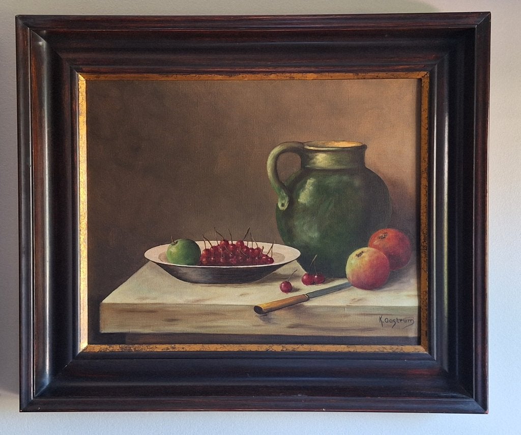 Schilderij stilleven, Ophalen, Doek, Realistisch, Stilleven