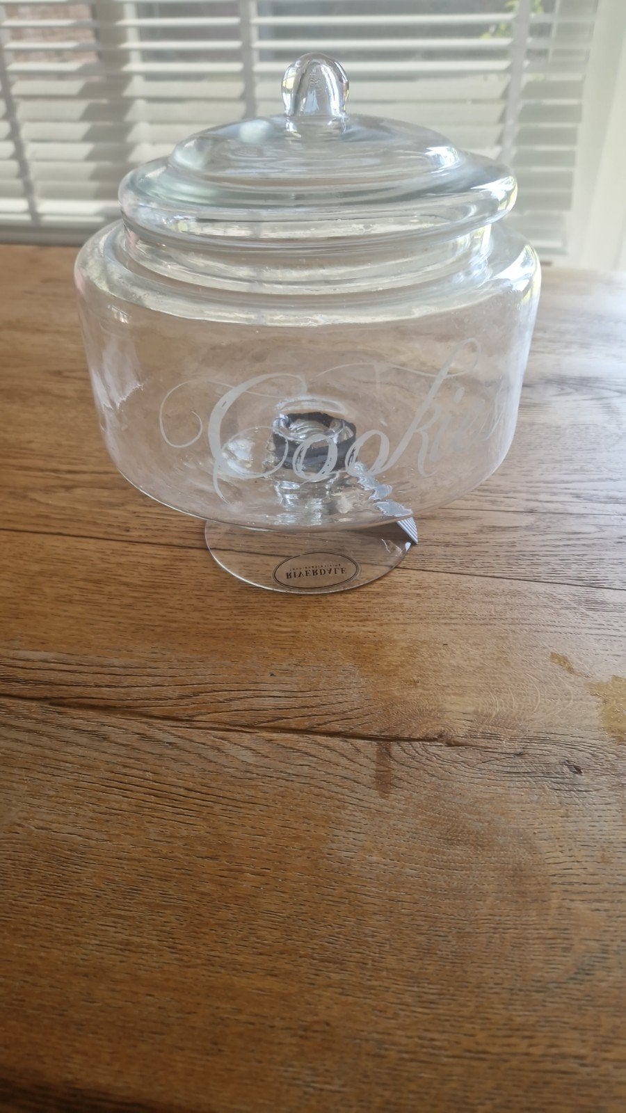 Riverdale koekjespot van glas, Glas, Ophalen of Verzenden, Zo goed als nieuw, Voorraadpot