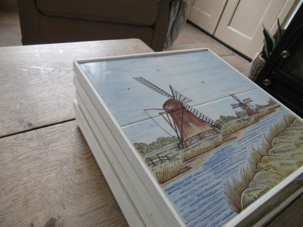 tegeltableau molen/landschap/skûtsjes., Ophalen