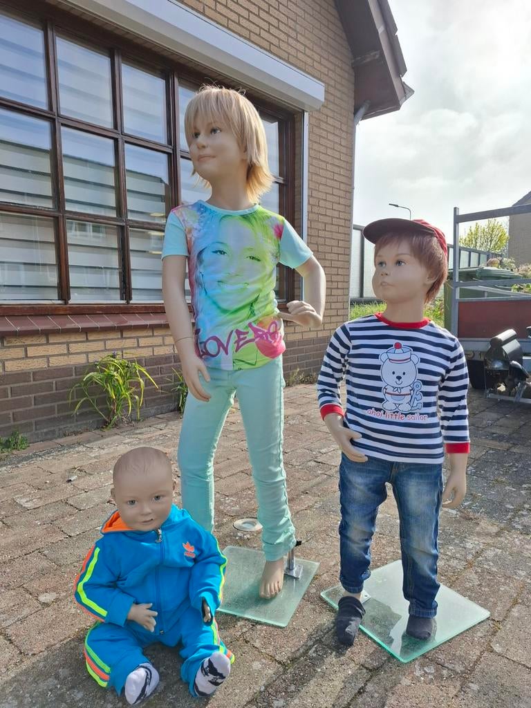 Set van 3 kinder etalagepoppen, Kinderen en Baby's, Ophalen