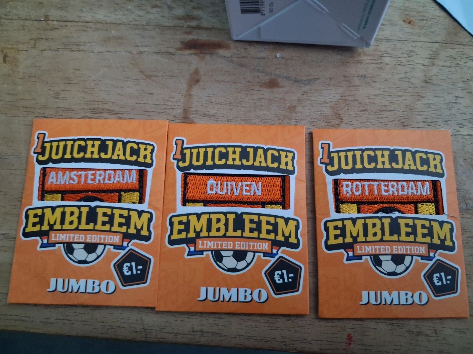 jumbo juichjack emblemen., Jumbo, Verzenden