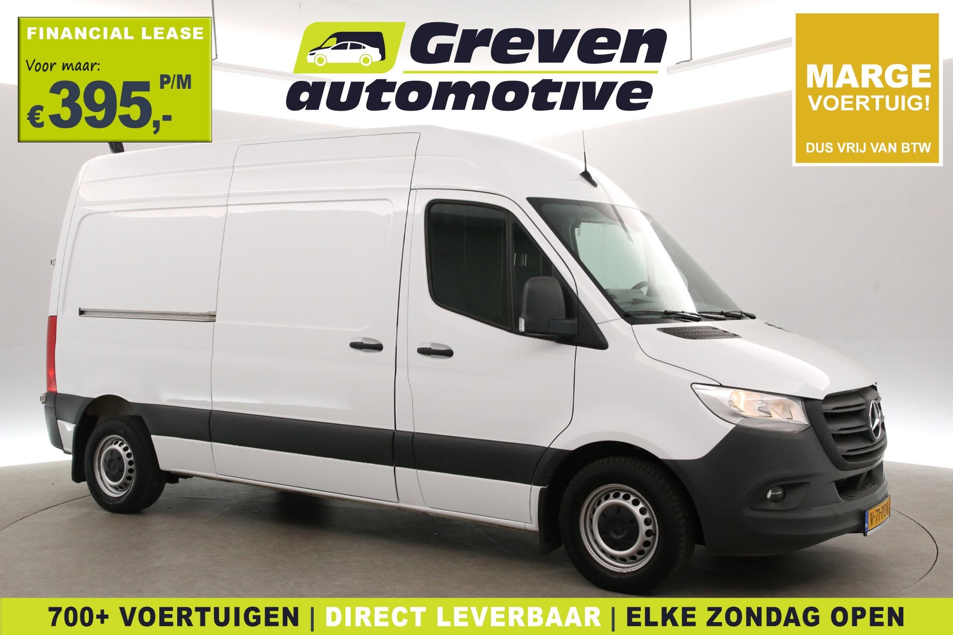 Mercedes-Benz Sprinter 314 143PK L2H2 | Marge | Airco | Crui, Auto's, Stof, Gebruikt, Euro 6, 2000 kg