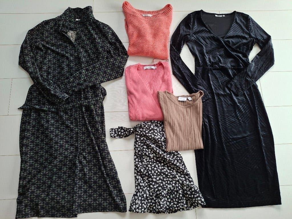 MERKKLEDING : 2 x jurk + 3 x vest 1 x rok. Maat XS, Ophalen of Verzenden, Zo goed als nieuw, Maat 34 (XS) of kleiner