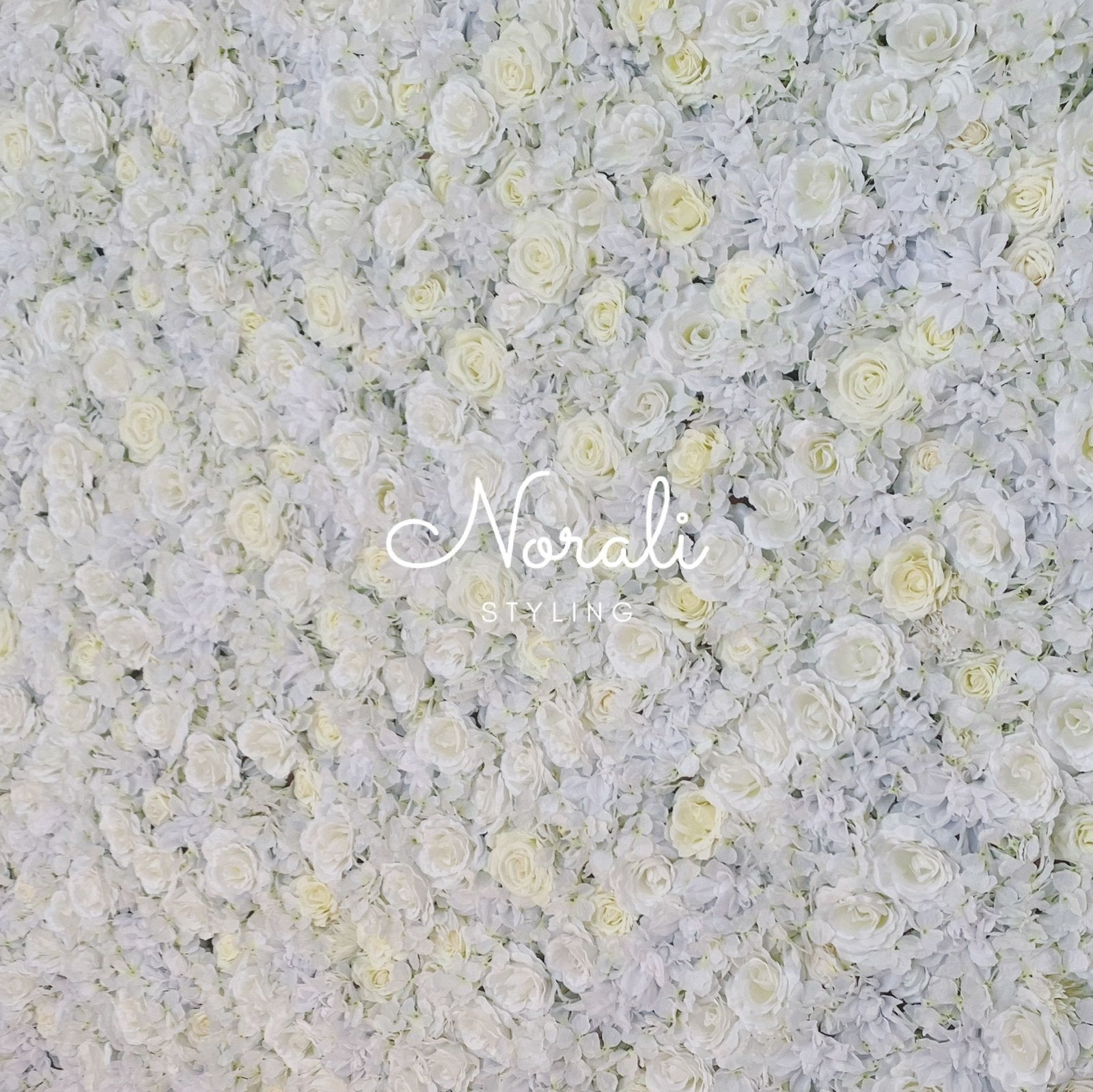 Flowerwall wit - Verhuur - 200 x 300 cm - Bloemen - Feest, Hobby en Vrije tijd, Feestartikelen | Verhuur, Ophalen, Zo goed als nieuw