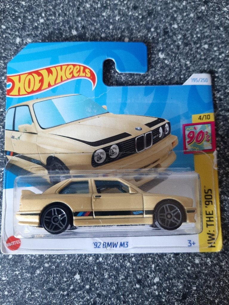 Hotwheels BMW e30 M3 geel., Ophalen of Verzenden, Nieuw, Auto