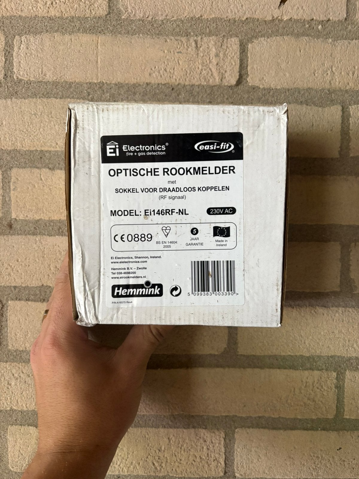 Optische rookmelder, Ophalen, Nieuw