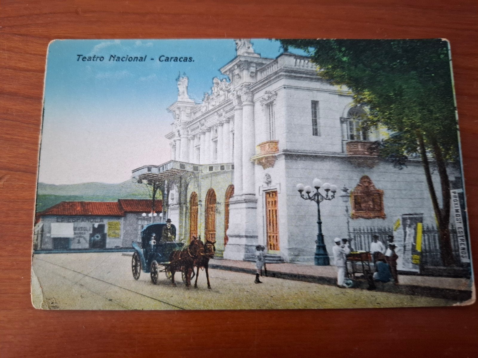 Oude ansichtkaart Venezuela - Nationaal Theater Caracas, Ophalen of Verzenden, Voor 1920, Ongelopen, Buiten Europa