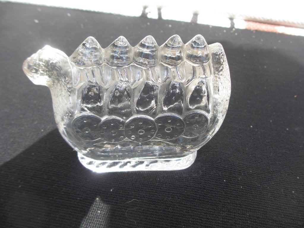 Glaskunst, vikingschip, Pukeberg Lindshammar, vintage, Ophalen of Verzenden