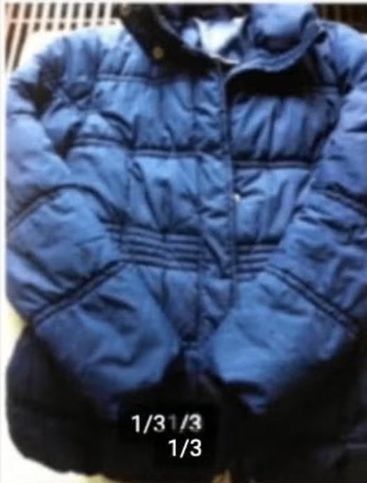 Meisjes Blauwe jas mt 148 Here & There, Ophalen of Verzenden, Zo goed als nieuw, Overige maten