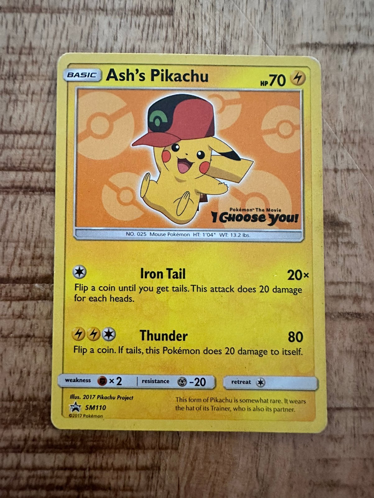 Ash’s Pikachu SM110 Black Star Promo!, Ophalen of Verzenden, Zo goed als nieuw