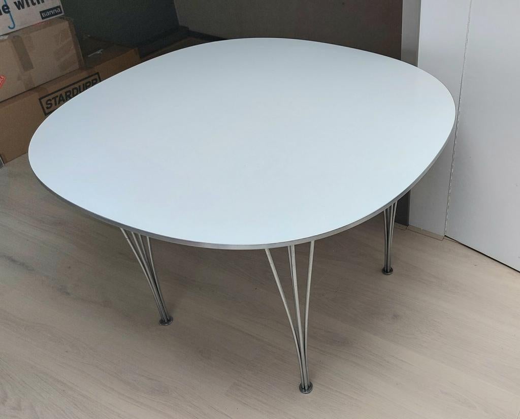 FritzHansen Superellipse eettafel Piet Hein Arne Jacobsen, Ophalen, Rechthoekig, 50 tot 100 cm