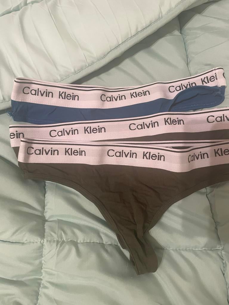 Calvin Klein strings, Verzenden, Groen, String