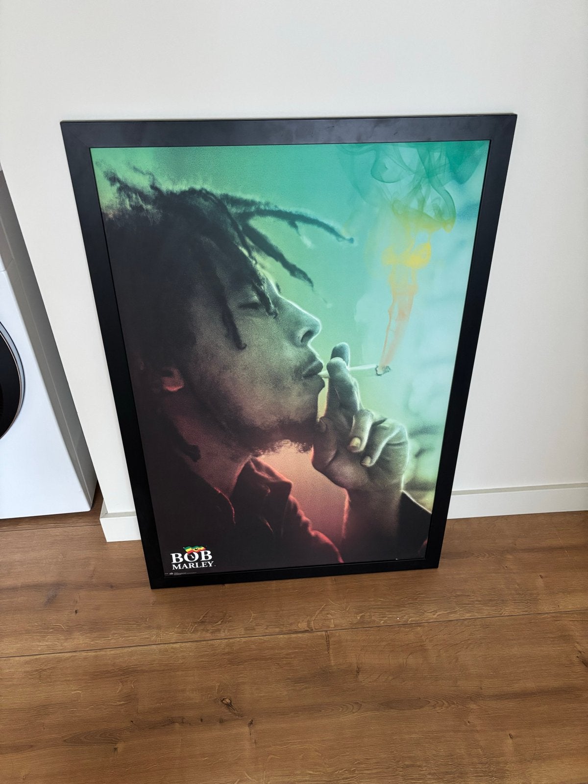 Bob Marley Poster in Lijst - 97x67cm, Ophalen, Rechthoekig Staand, Met lijst, Deurposter of groter