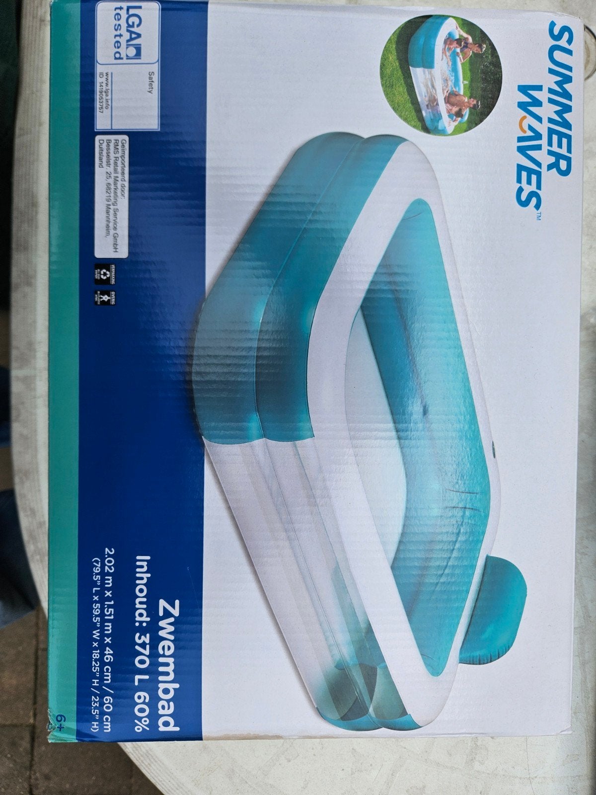 Nieuw in verpakking 3x opblaasbare zwembaden, Tuin en Terras, Zwembaden, Ophalen, Nieuw, Minder dan 200 cm, Minder dan 80 cm