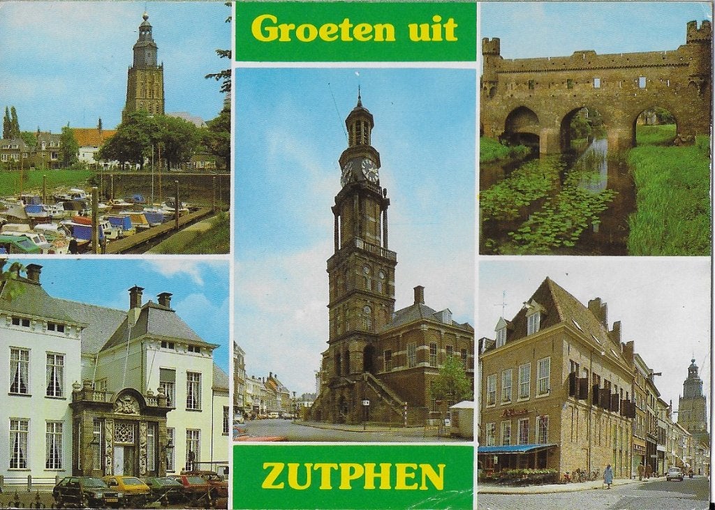 Zutphen Gelopen Ansichtkaart ( A350 ), Ophalen of Verzenden, 1980 tot heden, Gelopen, Gelderland