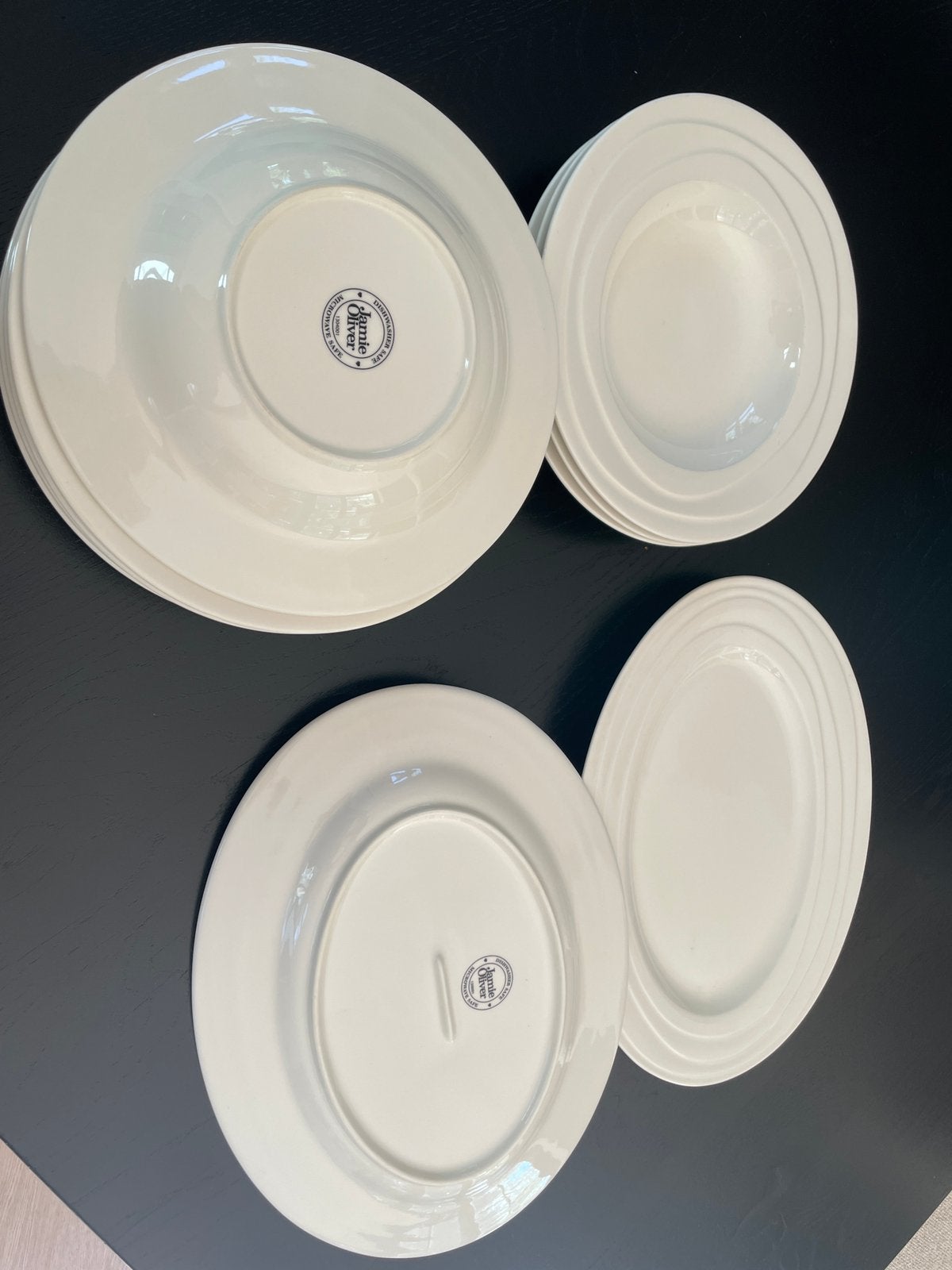 Borden 8x diep en 2x dinner plate Jamie oliver, Ophalen, Overige merken, Keramiek, Zo goed als nieuw
