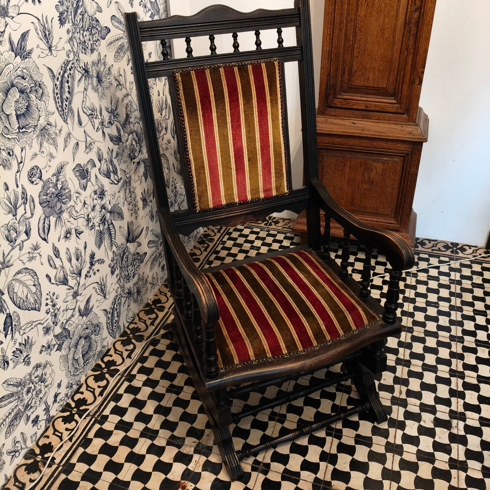 ❤️ Antieke Franse schommelstoel, rocking chair, Ophalen