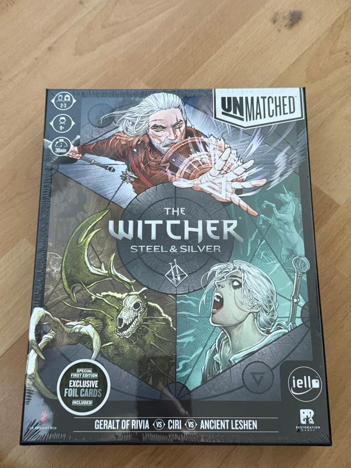 Unmatched The Witcher: Steel & Silver, Realms Fall + Geralt, Een of twee spelers, Ophalen of Verzenden, Nieuw