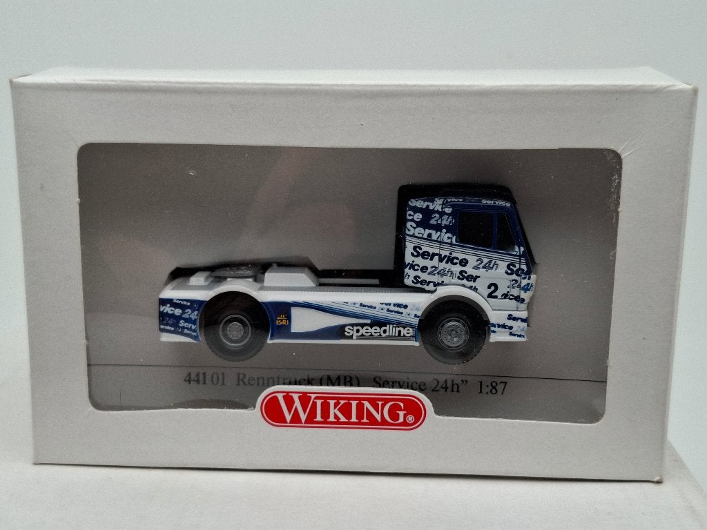 Rally Truck Mercedes "Service 24h" - Wiking 1/87, Verzenden, Zo goed als nieuw, Bus of Vrachtwagen, Wiking