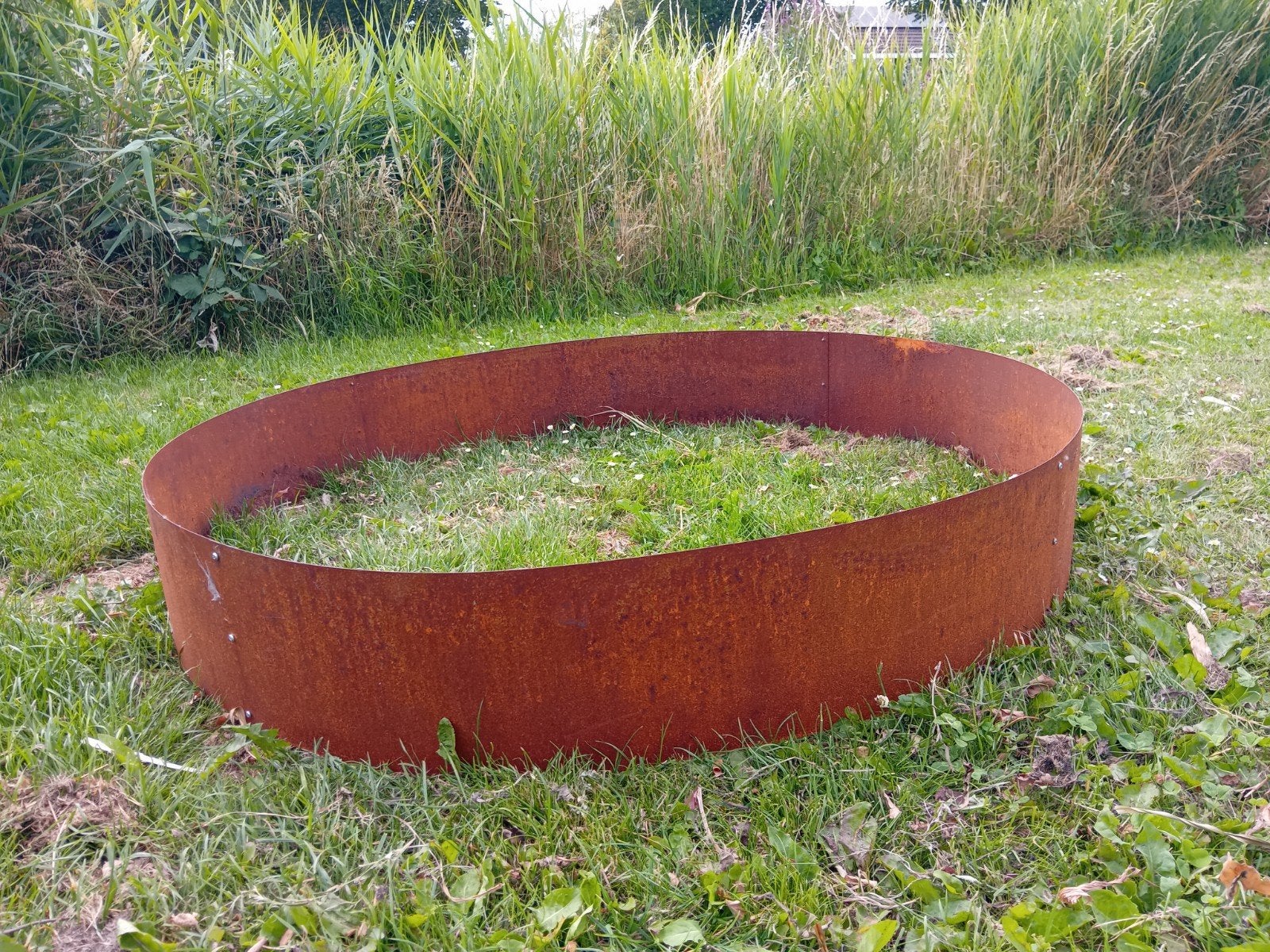 Cortenstaal bloembak rond diameter 1.20, Ophalen, Minder dan 30 cm, 100 cm of meer, Rond