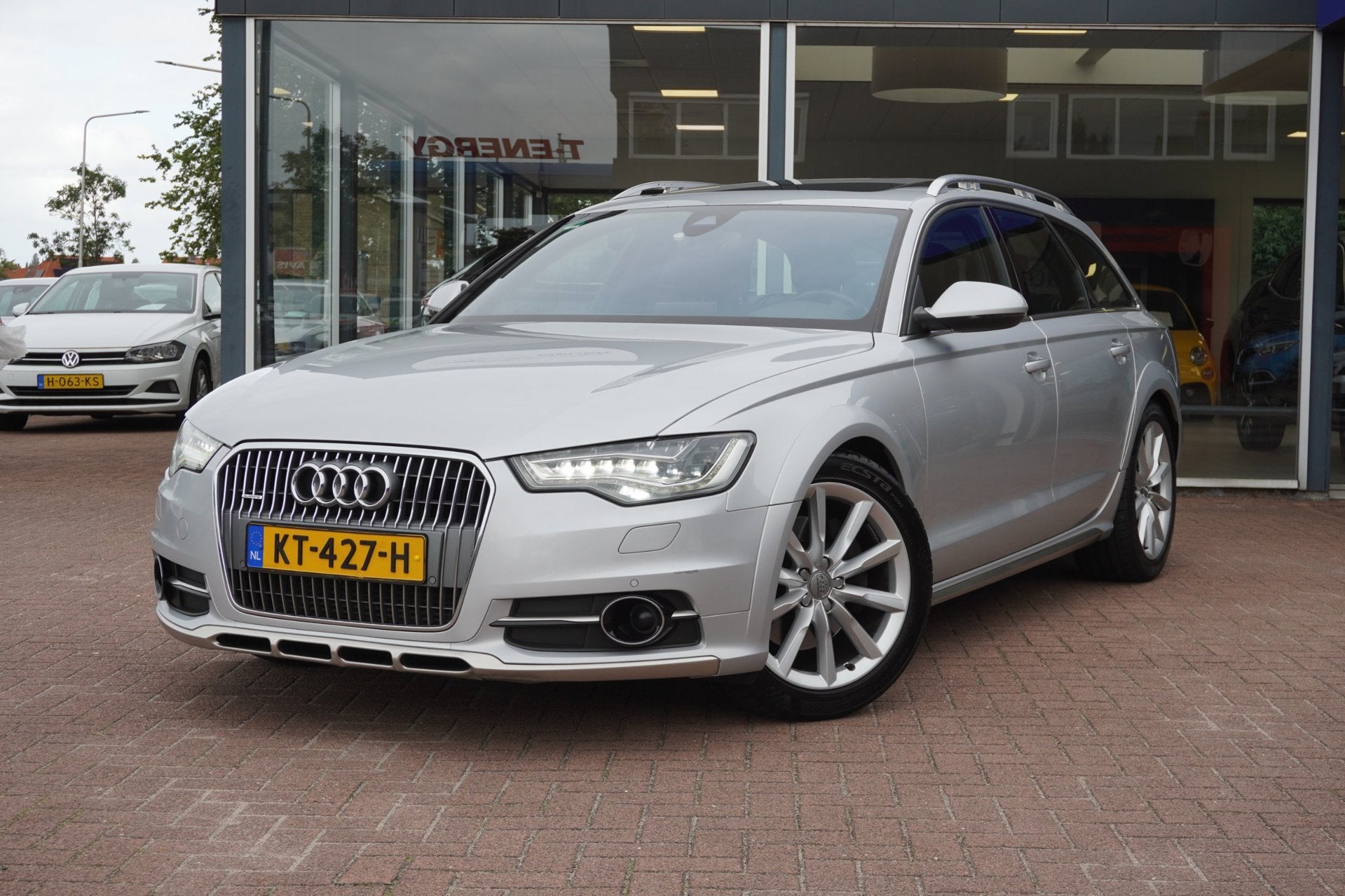 Audi A6 allroad quattro 3.0 TDI Automaat | Airco | Luchtveri, Auto's, Gebruikt, Zwart, 2500 kg, Zilver of Grijs
