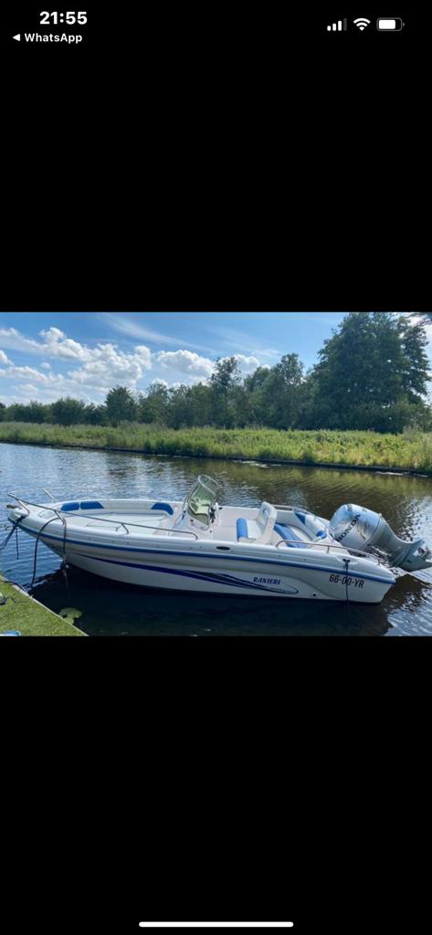 Ranieri Soverato 5.45 met Honda 90 pk Zeer goed onderhouden, Overige merken, Gebruikt, Buitenboordmotor, Biminitop