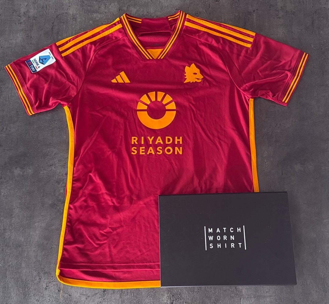 Matchworn shirt - Rick Karsdorp - AS Roma, Ophalen of Verzenden, Zo goed als nieuw, Buitenlandse clubs, Shirt