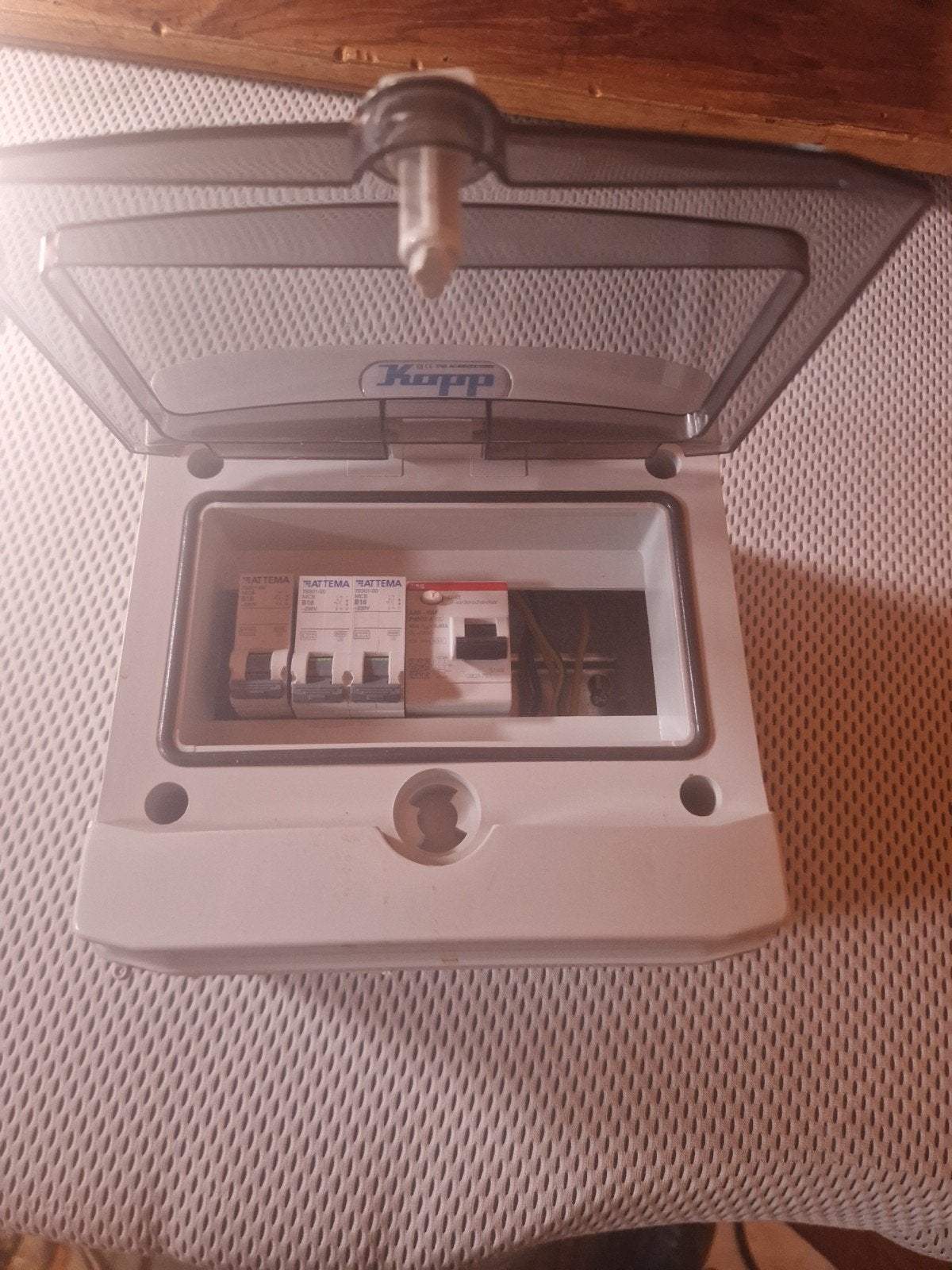 Kopp groepenkast met Attema installatieautomaten, Ophalen of Verzenden, Gebruikt, Attema, Groepenkast