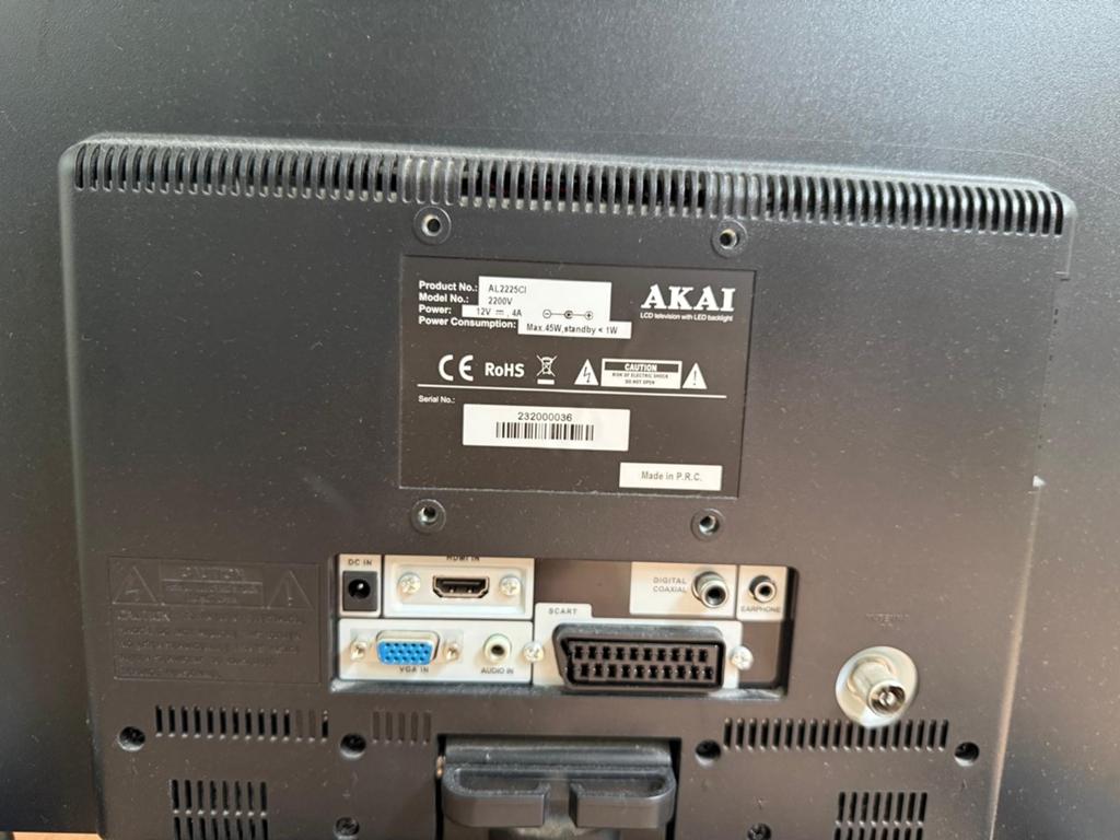 AKAI LCD Televisie met LED backlight - Compact en Compleet, Audio, Tv en Foto, Televisies, Zo goed als nieuw, LCD, 40 tot 60 cm