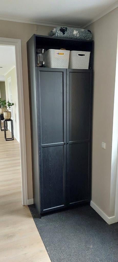 IKEA kast Billy + Oxberg deuren, Ophalen, 200 cm of meer, 50 tot 100 cm, 25 tot 50 cm