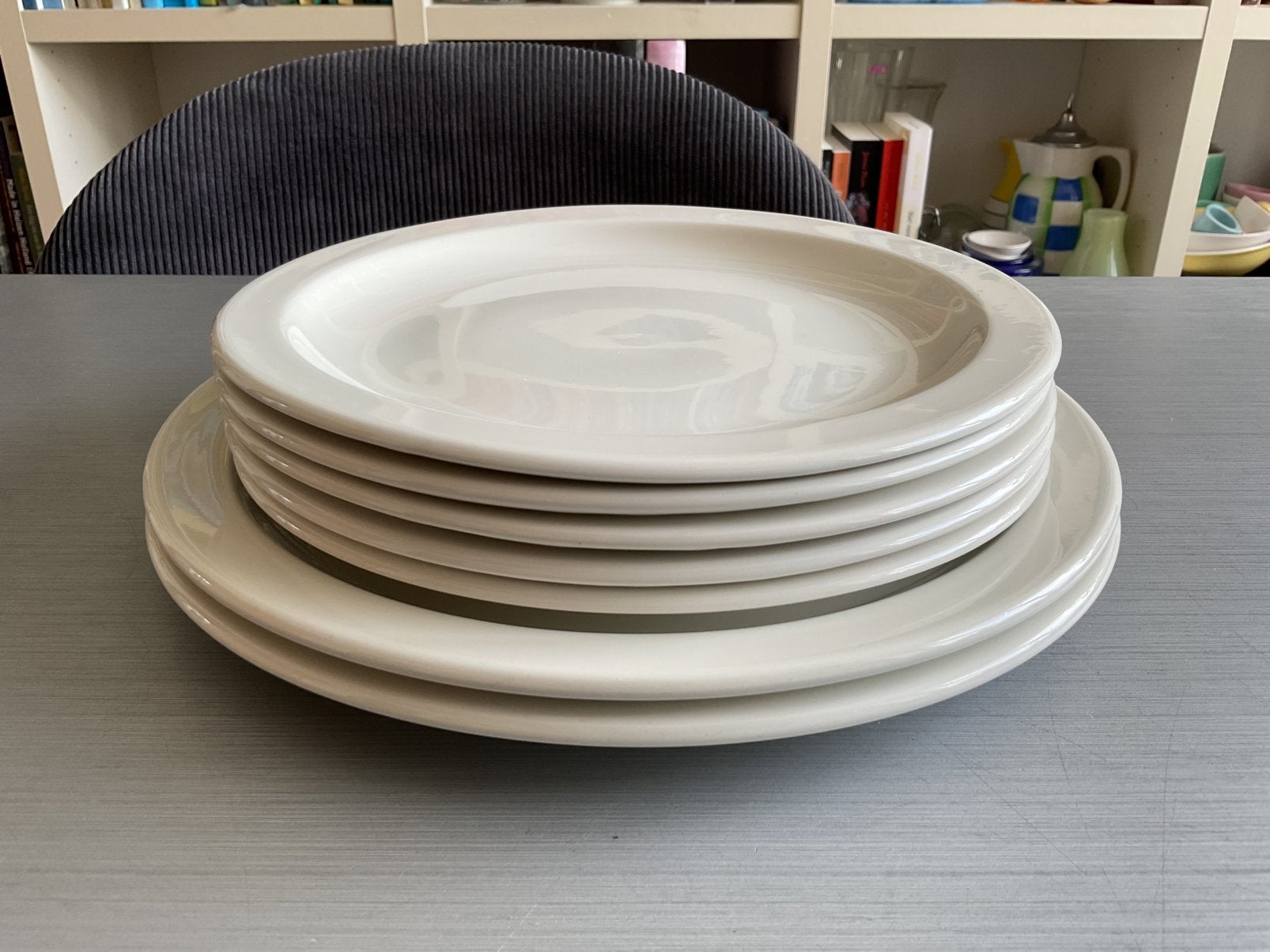 Stonehenge Midwinter Plain White 5x ontbijtbord 2x dinerbord, Ophalen of Verzenden, Zo goed als nieuw, Bord(en), Overige stijlen