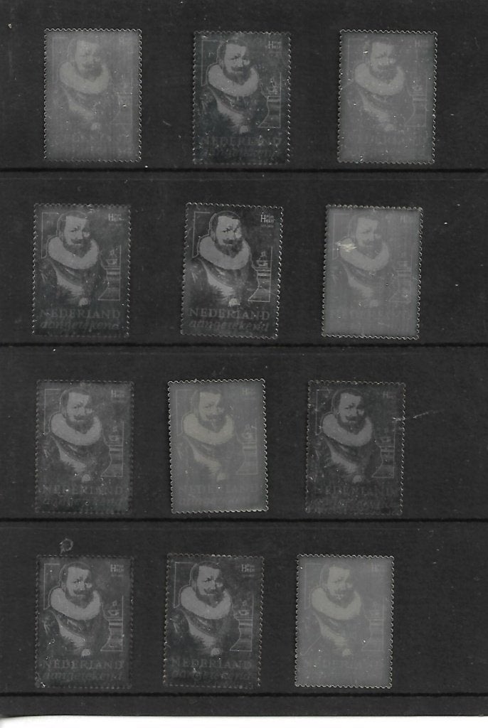 Fra 12x Zilverenpostzegel zie scan, Ophalen of Verzenden, Postfris