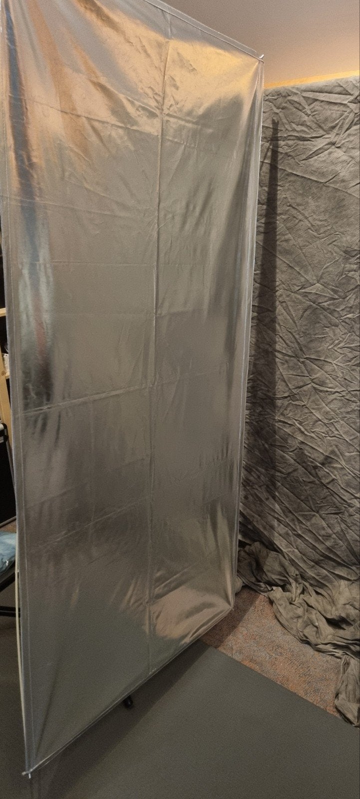 Fotoscherm zilver voor belichting 85x175cm, Opvouwbaar, Overige typen, Ophalen of Verzenden, Zo goed als nieuw