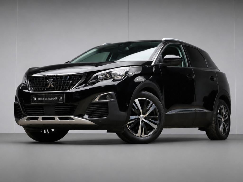 Peugeot 3008 1.2 PureTech Allure Sport (APPLE CARPLAY,NAVI,L, Gebruikt, 1199 cc, Leder en Stof, Zwart