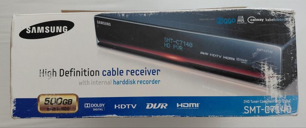 Samsung SMT-C7140 HD PVR Kabelontvanger 500GB, Ophalen of Verzenden, Nieuw, Harddiskrecorder