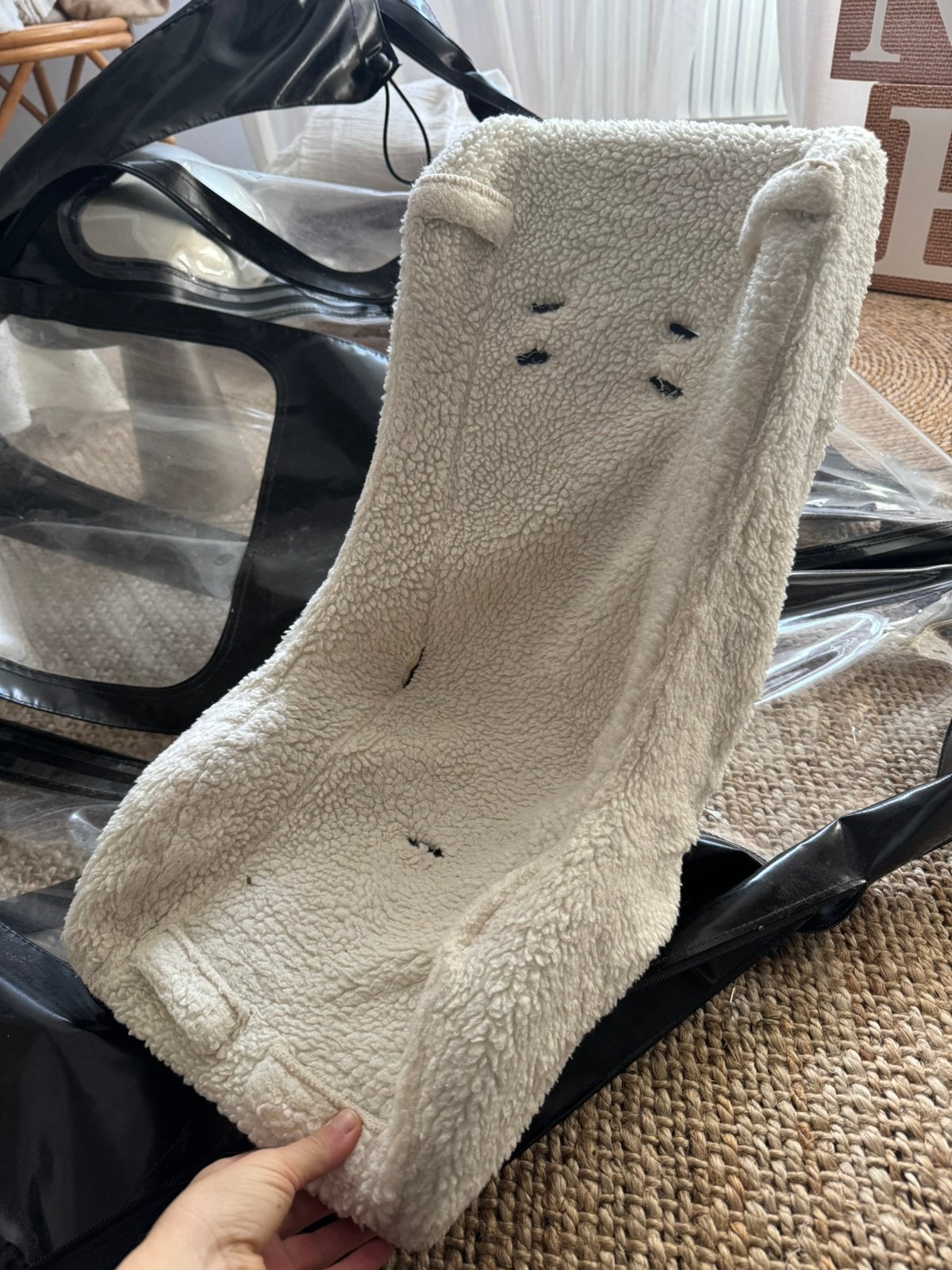 Babyschaal met teddy hoes, Ophalen of Verzenden, Zo goed als nieuw, 1 kind