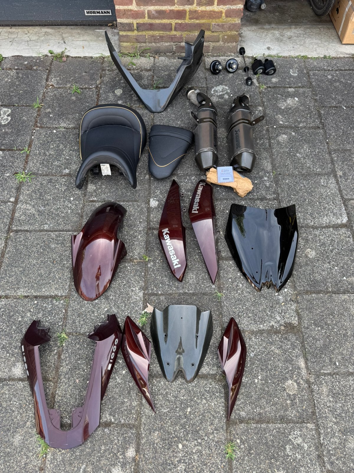 KOOPJE! Kawasaki z1000 2010 akrapovic, R&G doppen,carbon enz, Motoren, Verzenden, Gebruikt