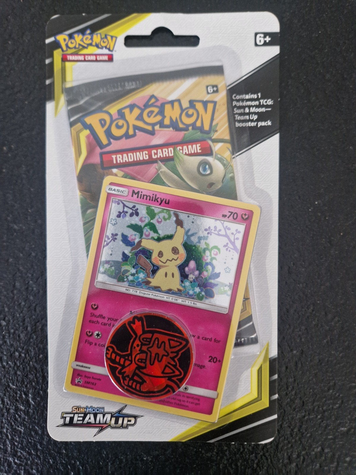 Team Up Blister pack. Pokémon Celibi art. Sealed tcg collect, Ophalen of Verzenden, Nieuw, Booster, Foil