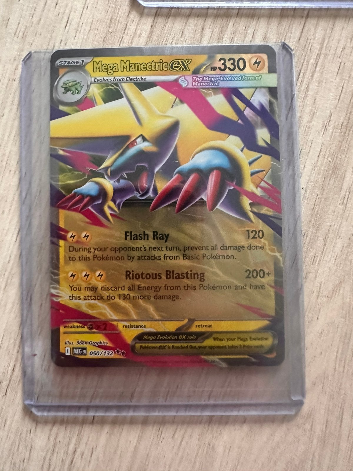 Pokémon Kaart: Mega Manectric EX (050/132) - Zo goed als nie, Verzenden, Zo goed als nieuw, Losse kaart