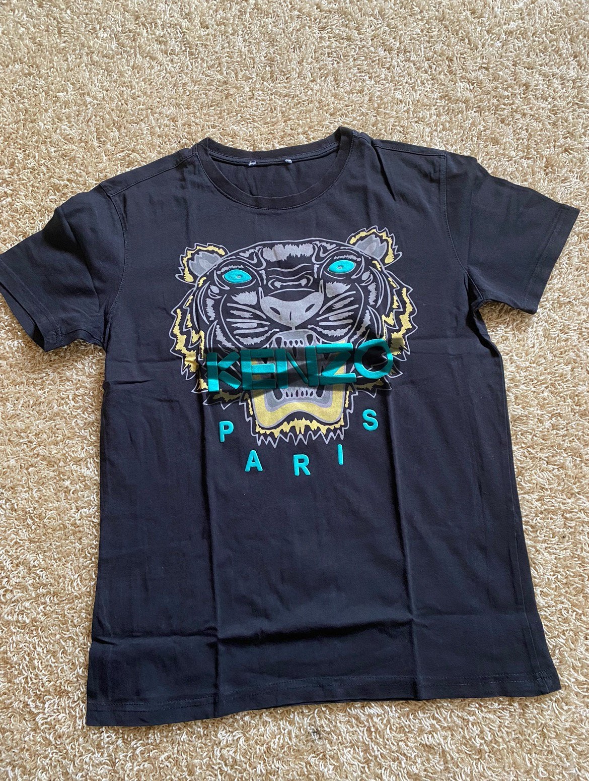 T shirt zwart met tijger mt. S, Zwart, Ophalen of Verzenden, Zo goed als nieuw, Korte mouw