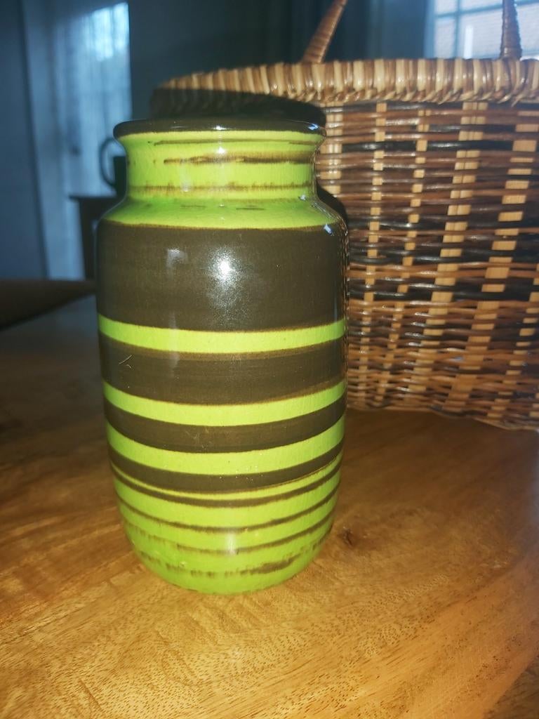 Mooi retro vaasje, hoogte 15 cm, Ophalen of Verzenden